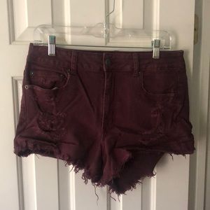 Purple shorts
